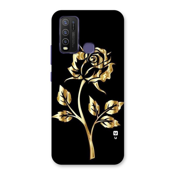 Gold Rose Back Case for Vivo Y30