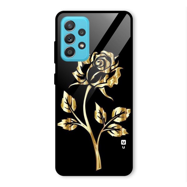 Gold Rose Glass Back Case for Galaxy A52s 5G