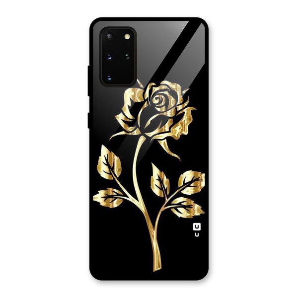 Gold Rose Glass Back Case for Galaxy S20 Plus