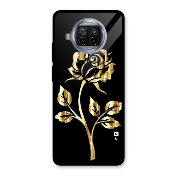 Gold Rose Glass Back Case for Mi 10i