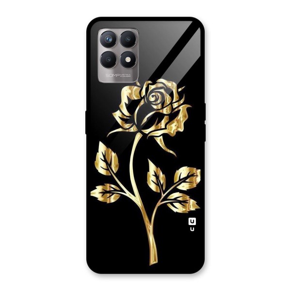 Gold Rose Glass Back Case for Realme 8i