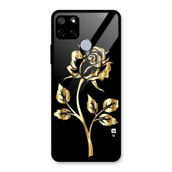 Gold Rose Glass Back Case for Realme C15