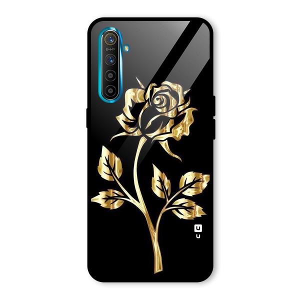 Gold Rose Glass Back Case for Realme XT