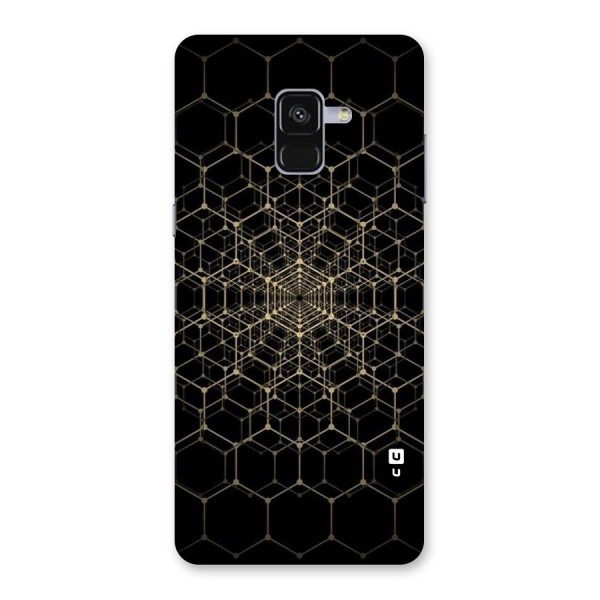 Gold Web Back Case for Galaxy A8 Plus