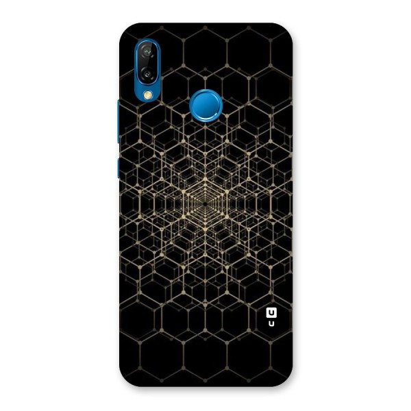 Gold Web Back Case for Huawei P20 Lite