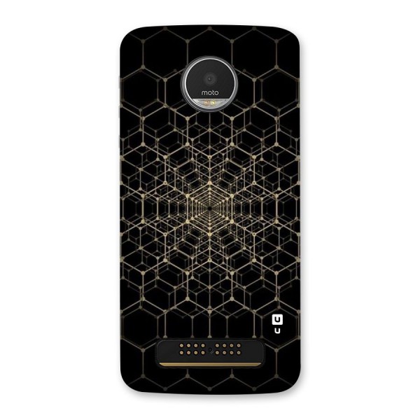 Gold Web Back Case for Moto Z Play