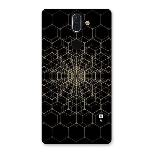 Gold Web Back Case for Nokia 8 Sirocco