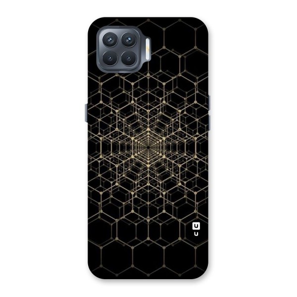 Gold Web Back Case for Oppo F17 Pro