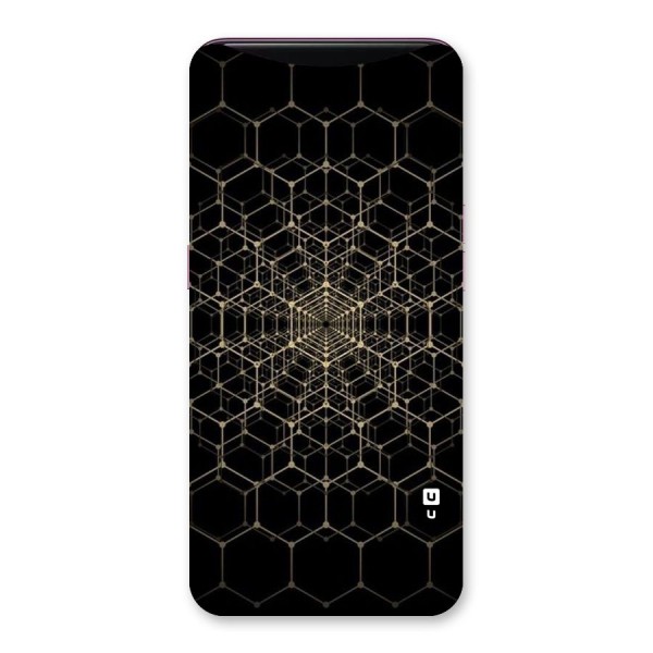 Gold Web Back Case for Oppo Find X