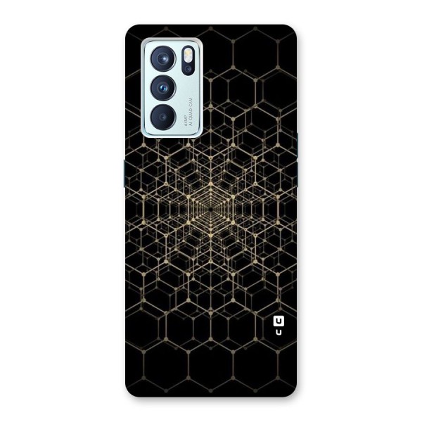 Gold Web Back Case for Oppo Reno6 Pro 5G