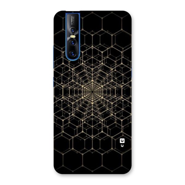 Gold Web Back Case for Vivo V15 Pro