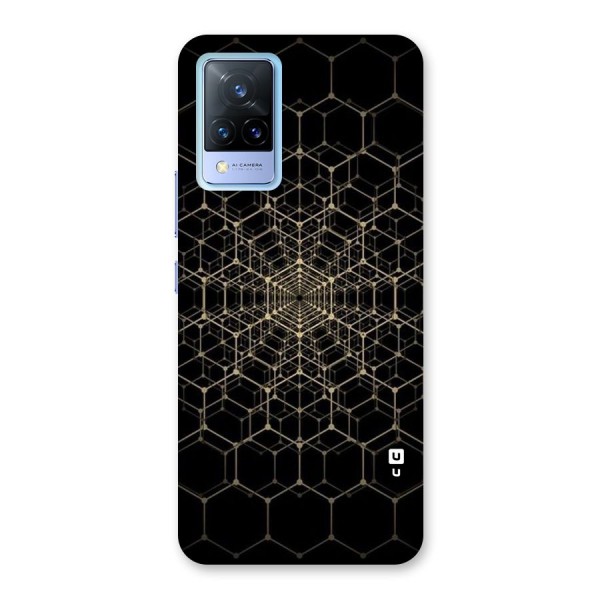 Gold Web Back Case for Vivo V21 5G