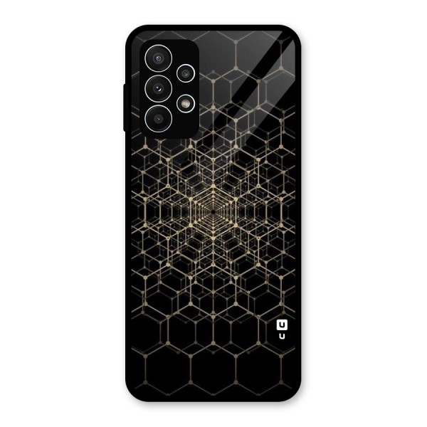 Gold Web Glass Back Case for Galaxy A23