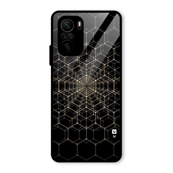 Gold Web Glass Back Case for Mi 11x