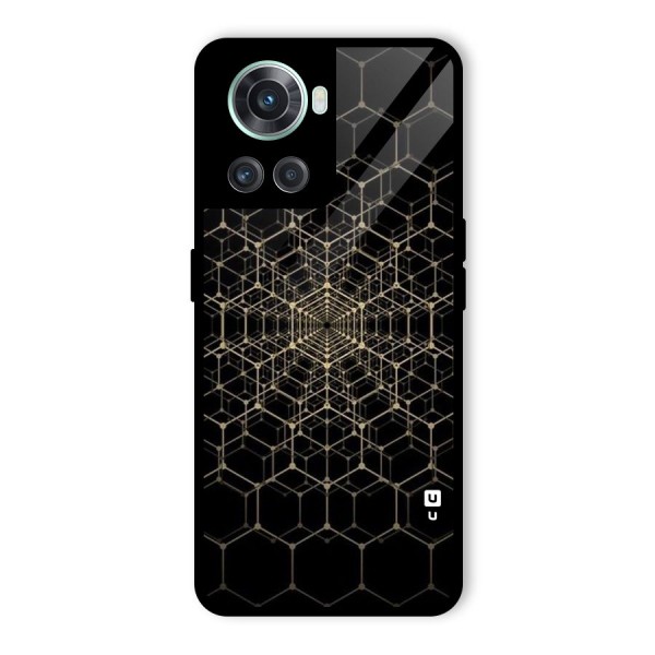 Gold Web Glass Back Case for OnePlus 10R