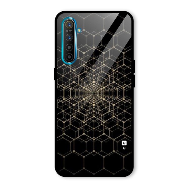 Gold Web Glass Back Case for Realme XT