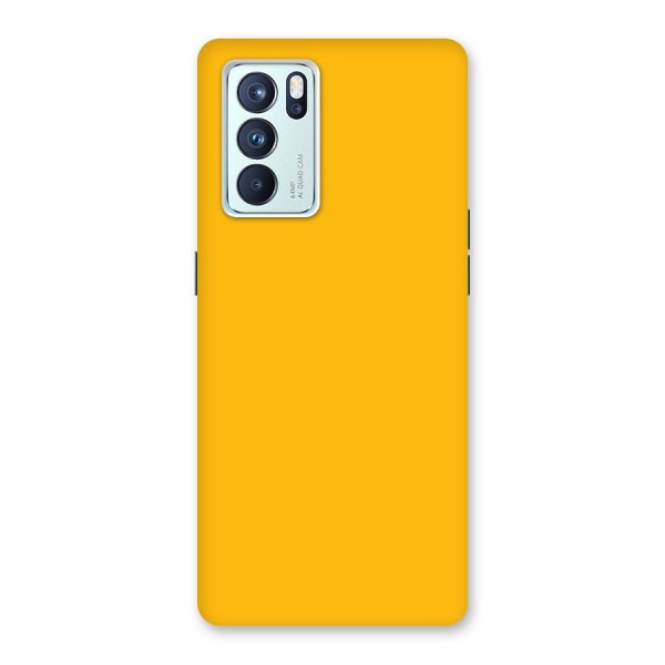Gold Yellow Back Case for Oppo Reno6 Pro 5G