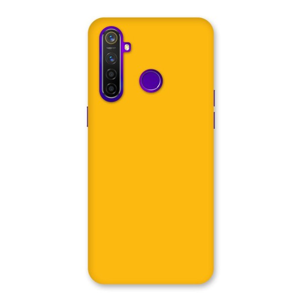 Gold Yellow Back Case for Realme 5 Pro