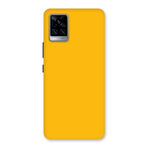 Gold Yellow Back Case for Vivo V20 Pro