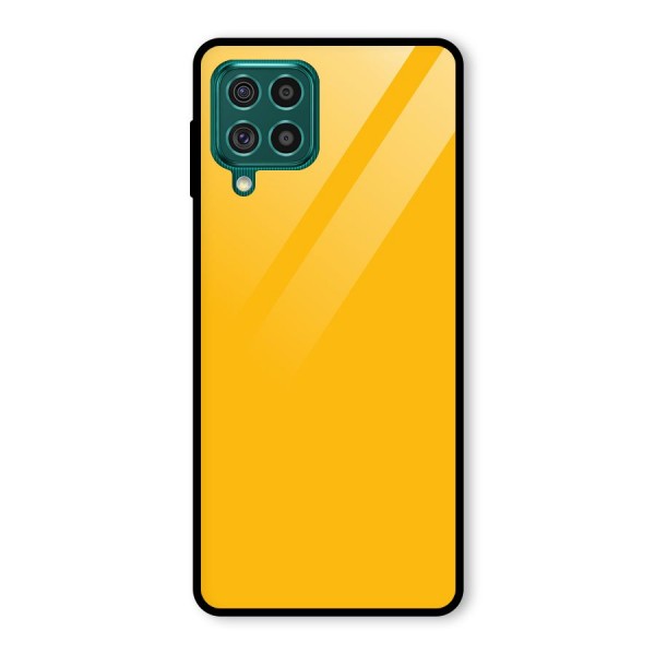 Gold Yellow Glass Back Case for Galaxy F62