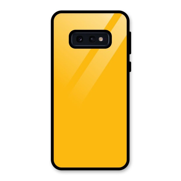 Gold Yellow Glass Back Case for Galaxy S10e