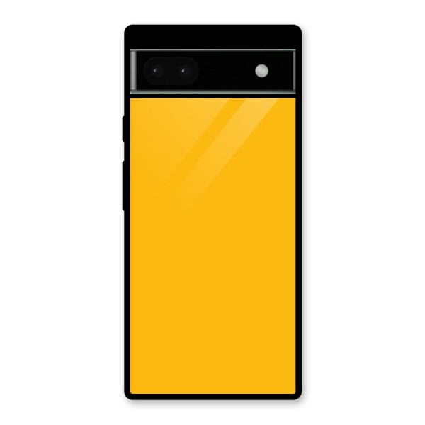 Gold Yellow Glass Back Case for Google Pixel 6a