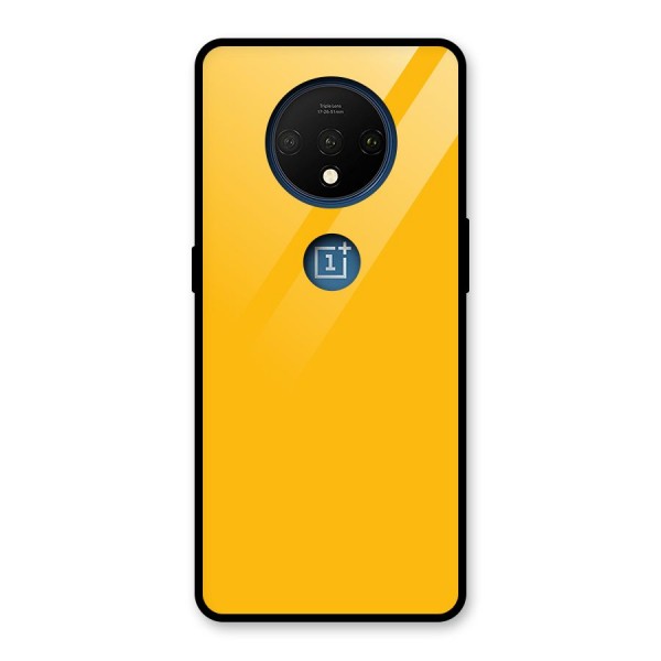 Gold Yellow Glass Back Case for OnePlus 7T