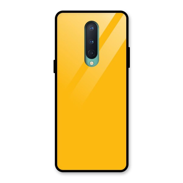 Gold Yellow Glass Back Case for OnePlus 8