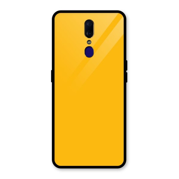 Gold Yellow Glass Back Case for Oppo F11