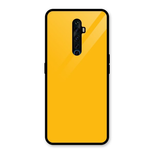 Gold Yellow Glass Back Case for Oppo Reno2 Z