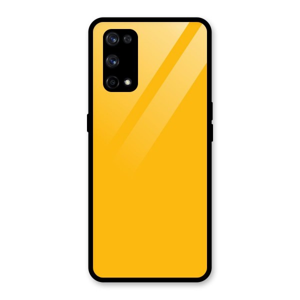 Gold Yellow Glass Back Case for Realme X7 Pro