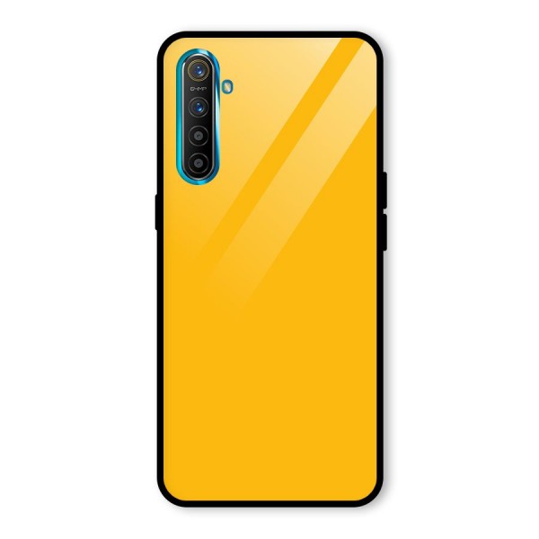 Gold Yellow Glass Back Case for Realme XT