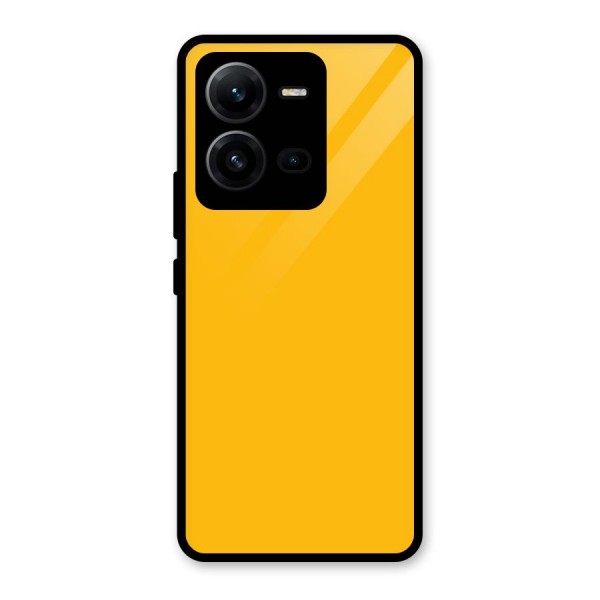 Gold Yellow Glass Back Case for Vivo V25