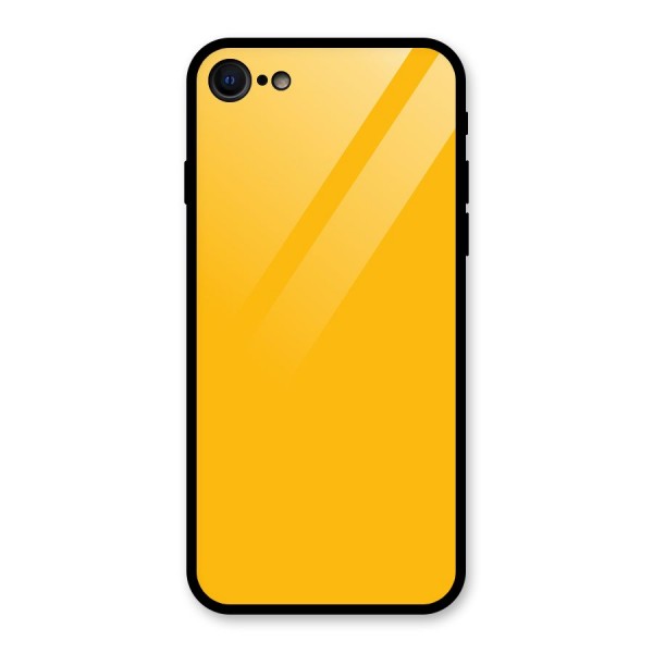 Gold Yellow Glass Back Case for iPhone SE 2022