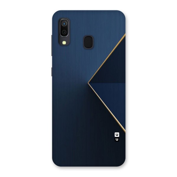 Golden Blue Triangle Back Case for Galaxy A20