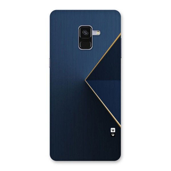 Golden Blue Triangle Back Case for Galaxy A8 Plus