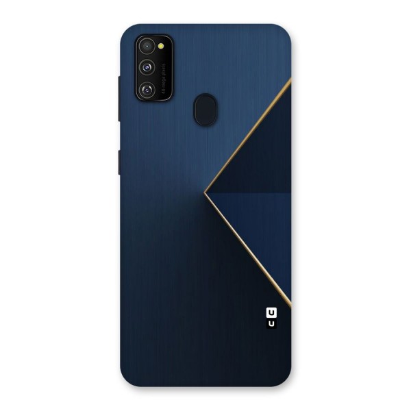 Golden Blue Triangle Back Case for Galaxy M21