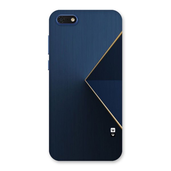 Golden Blue Triangle Back Case for Honor 7s