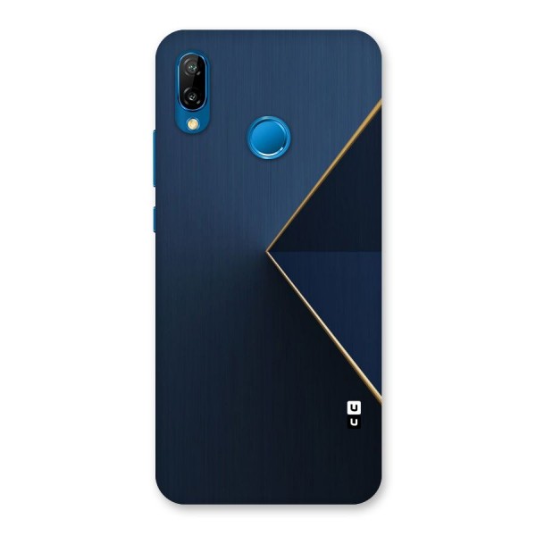 Golden Blue Triangle Back Case for Huawei P20 Lite