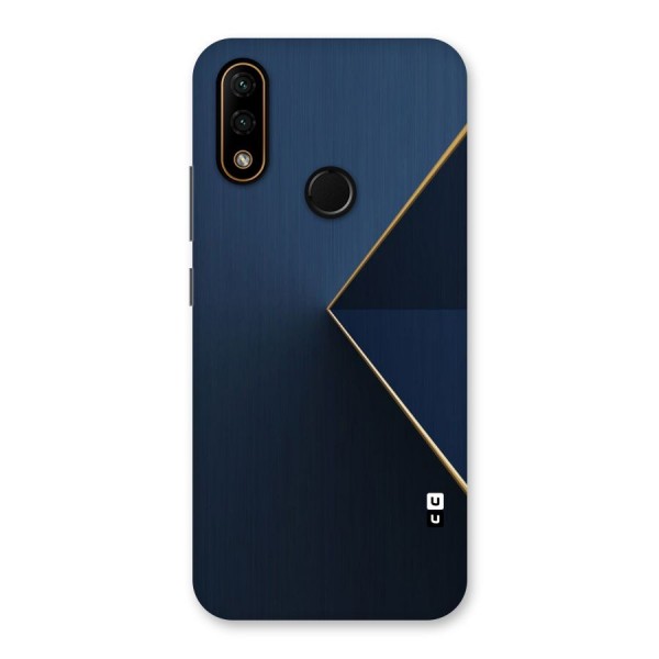 Golden Blue Triangle Back Case for Lenovo A6 Note