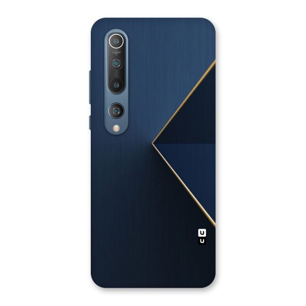 Golden Blue Triangle Back Case for Mi 10