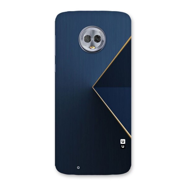 Golden Blue Triangle Back Case for Moto G6