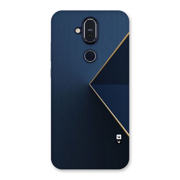 Golden Blue Triangle Back Case for Nokia 8.1