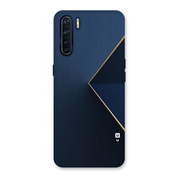 Golden Blue Triangle Back Case for Oppo F15