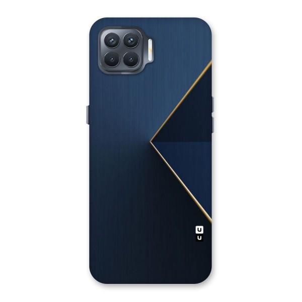 Golden Blue Triangle Back Case for Oppo F17 Pro