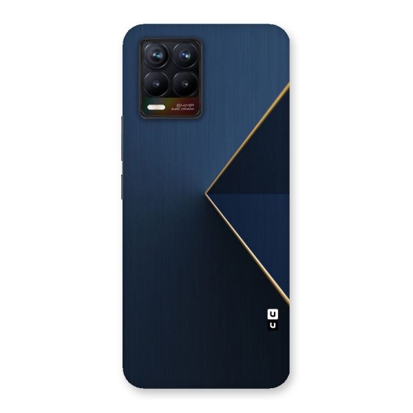 Golden Blue Triangle Back Case for Realme 8