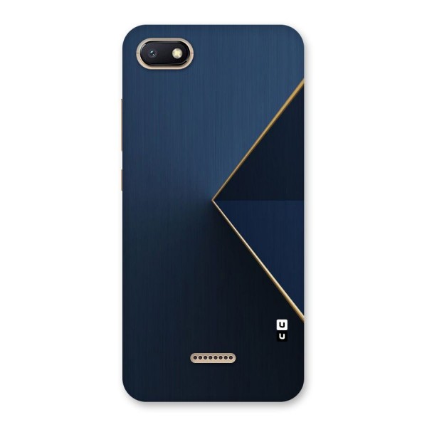 Golden Blue Triangle Back Case for Redmi 6A