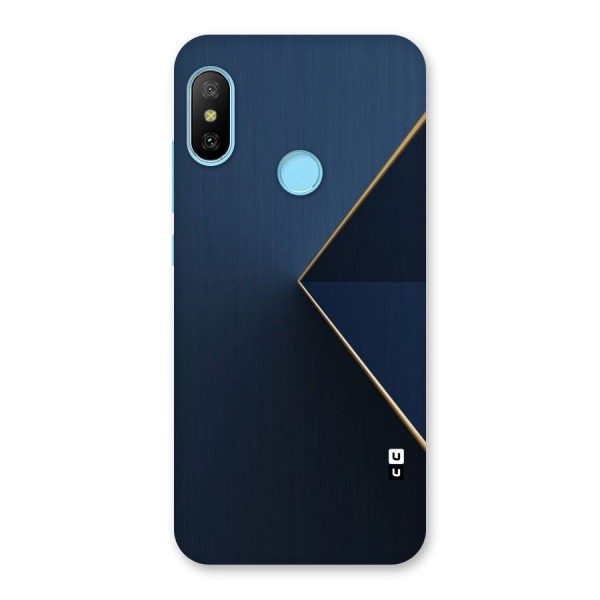 Golden Blue Triangle Back Case for Redmi 6 Pro