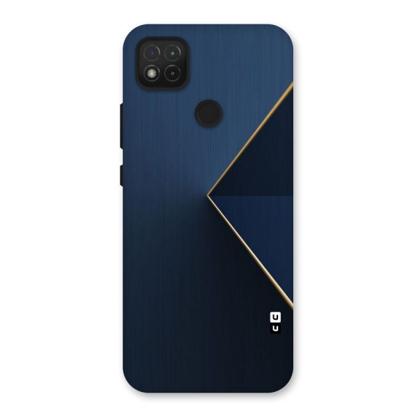 Golden Blue Triangle Back Case for Redmi 9C