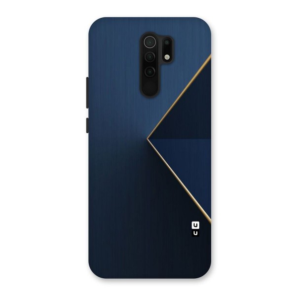 Golden Blue Triangle Back Case for Redmi 9 Prime